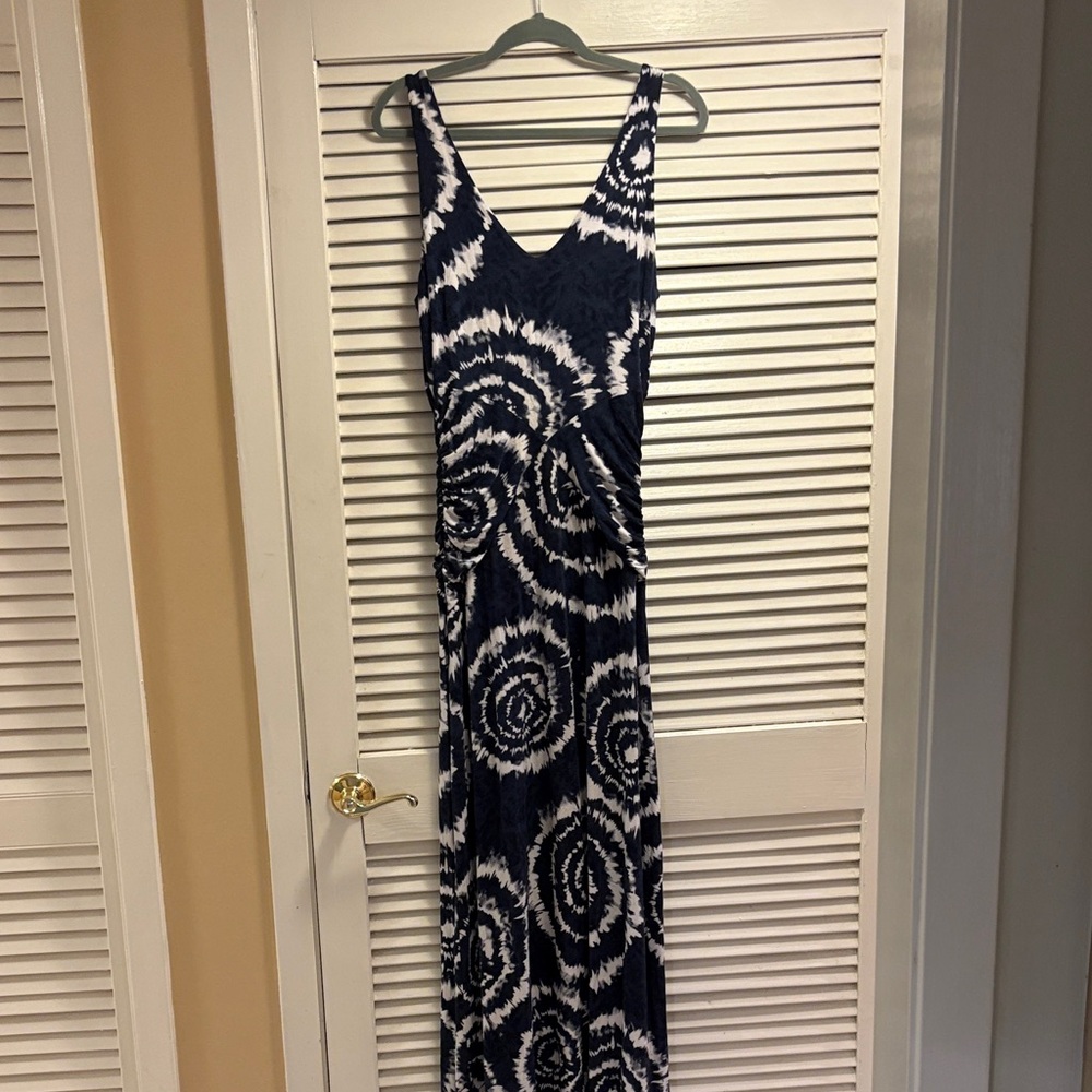 INC International Concepts Spiral Pattern Maxi Dress